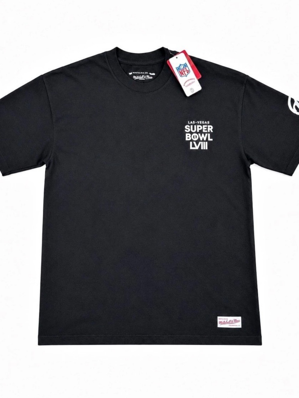 Mitchell & Ness Usher Super Bowl LVIII Black Event Night T-Shirt Black XL NWT